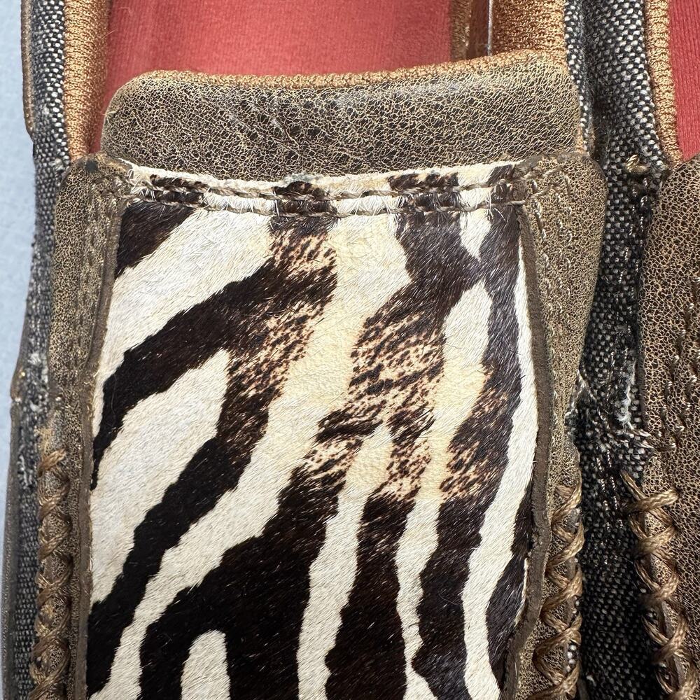 Twisted X Zebra Print driving moccasins ECO TWX‎ Women’s 9M - Picture 11 of 16